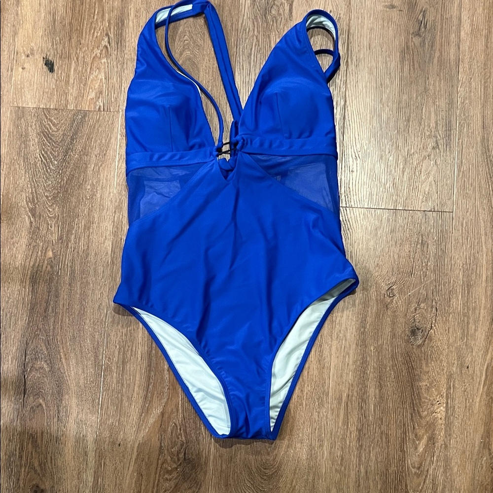 Cushy - Vibrant Blue One-Piece Swimsuit
